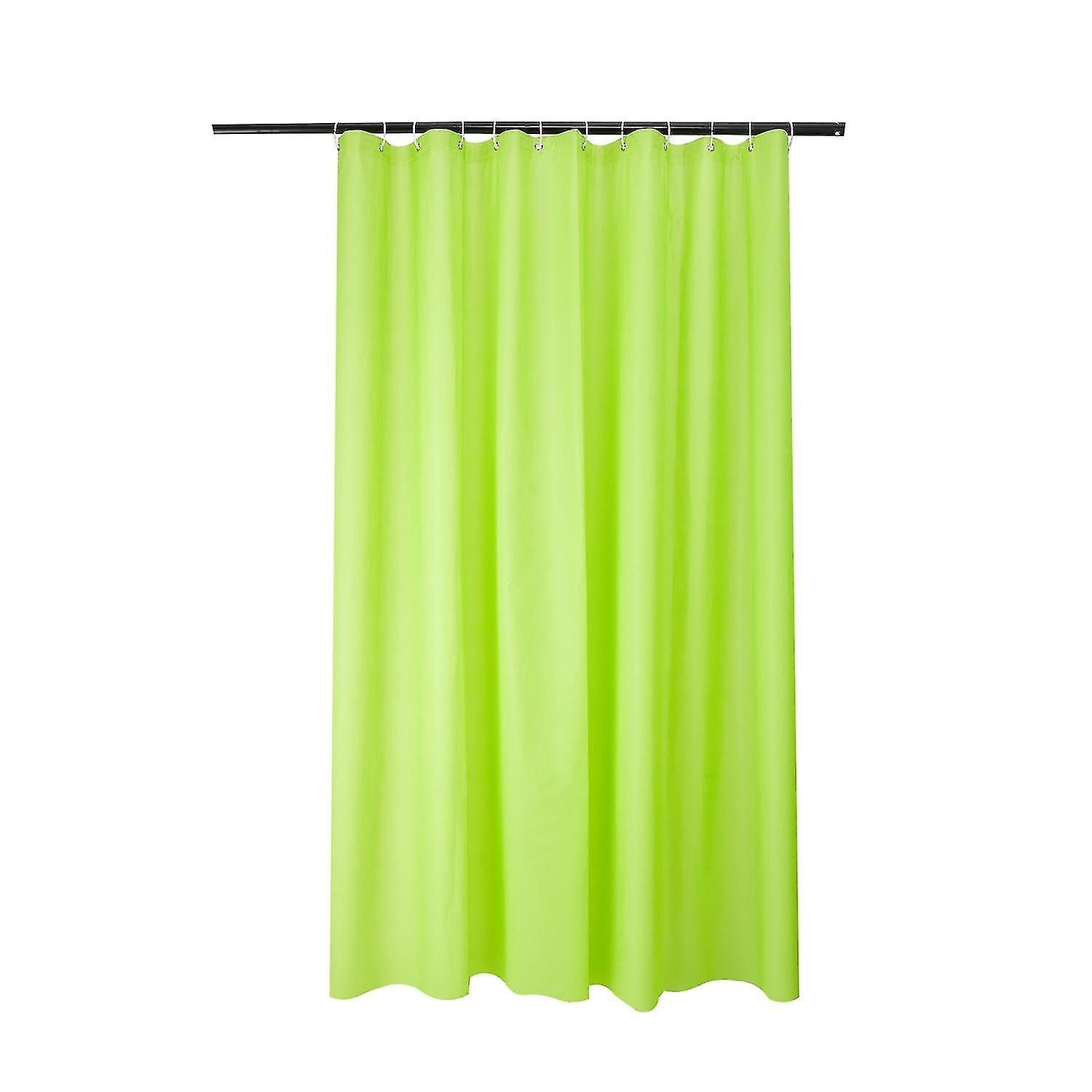 180*180cm Shower Curtain, PEVA, Waffle Pattern Green