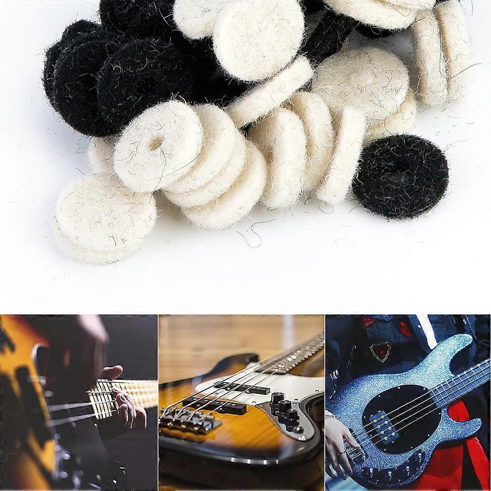 50-Pack Strap Locks Buckle Protector 13mm Wool Black White