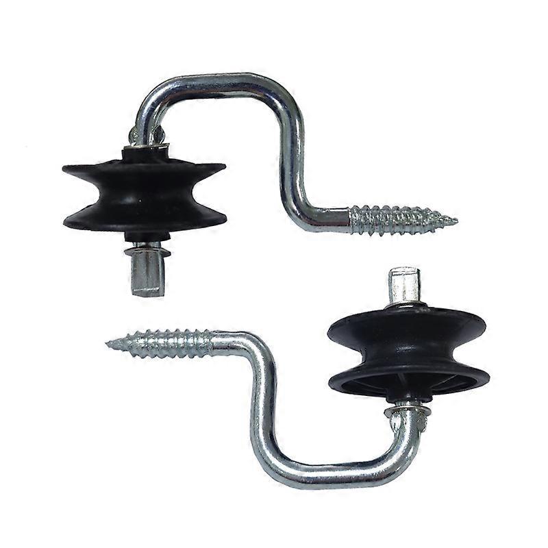 2 pieces Wood Post Insulator, Good Insulation From The Sun Rain Protection With High Strength Screw In Insulator For Pasture,100mm