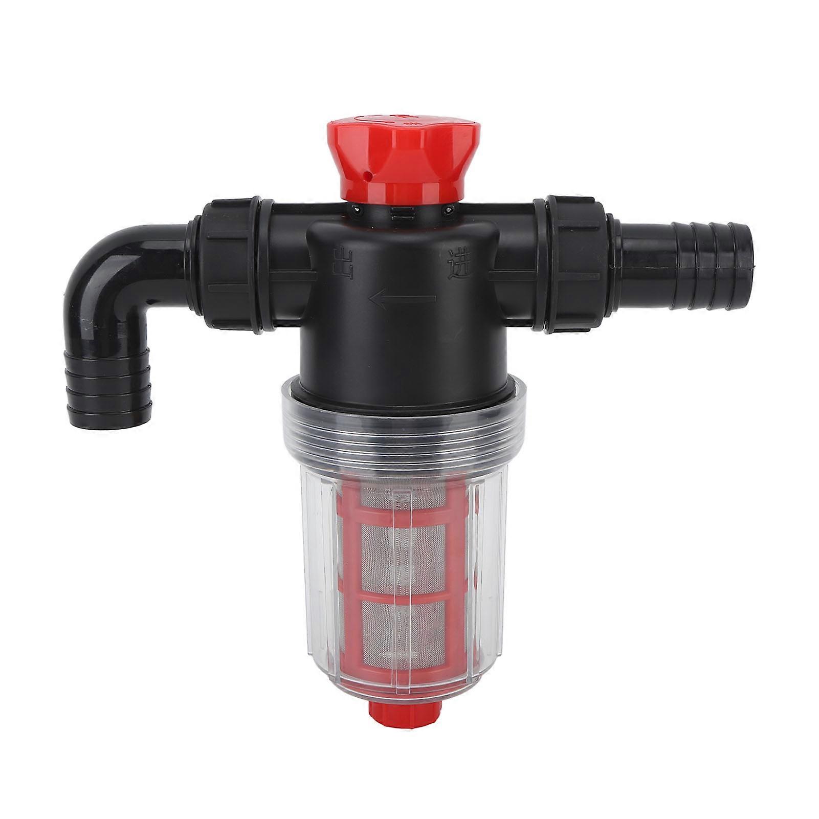 Irrigation Water Pump Filter Fine Mesh Double Layer Filtration High Flow Inline Strainer for Garden Lawn 25mm Connector (External 1inch Tube) NO.3840
