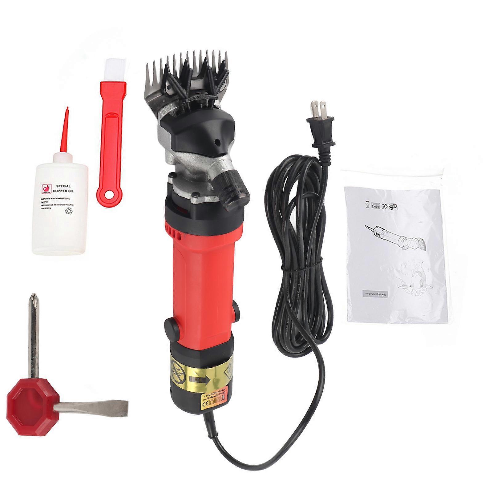 Professional Electric Farm Sheep Goat Shears Wool Shearing Blade Grooming ClipperUS Plug 110V NO.0358