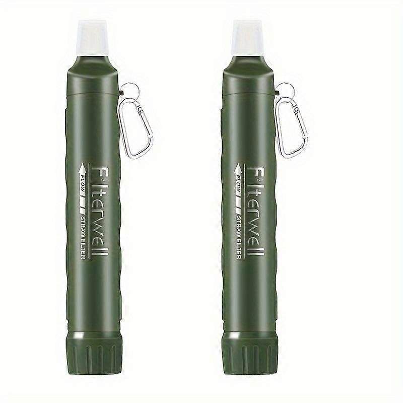 2/4 Pack Portable Water Filter Straw - BPA-Free Survival Tool for Hiking, Camping & Travel - High-Performance Purification, Lightweight & Durable, Per