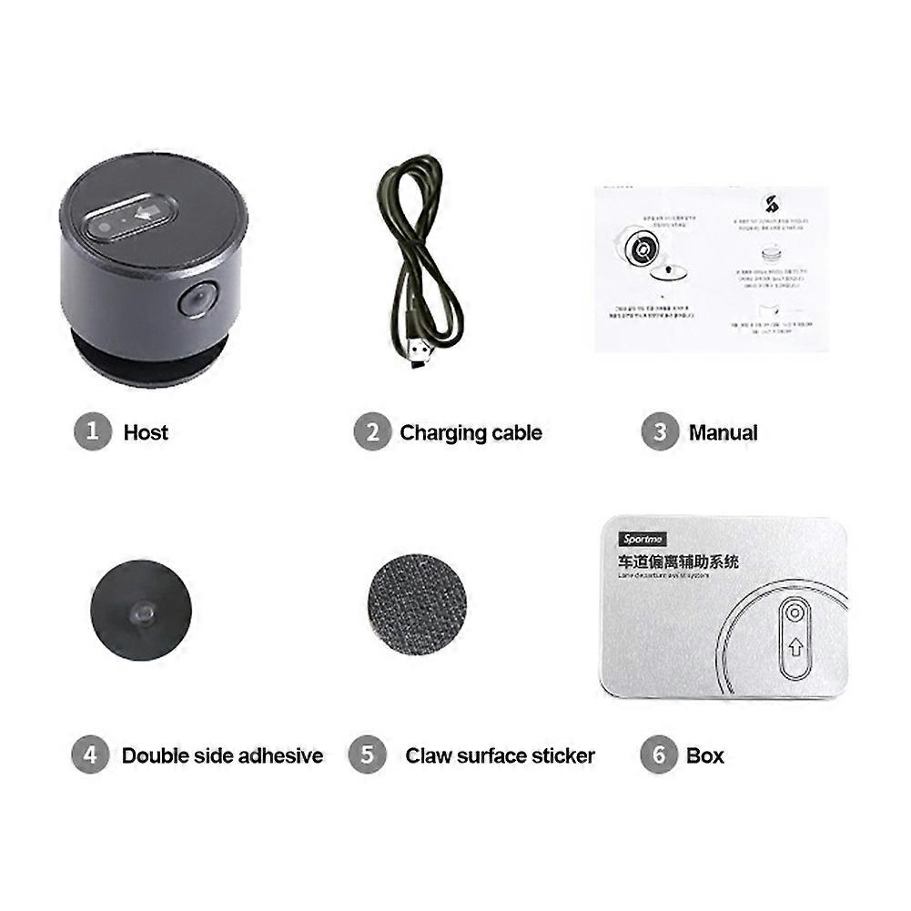 Car Lane Departure Warning Assist System Led Projection Light Anti-collision Car Safety Driving Universal For Cars Suv Truck