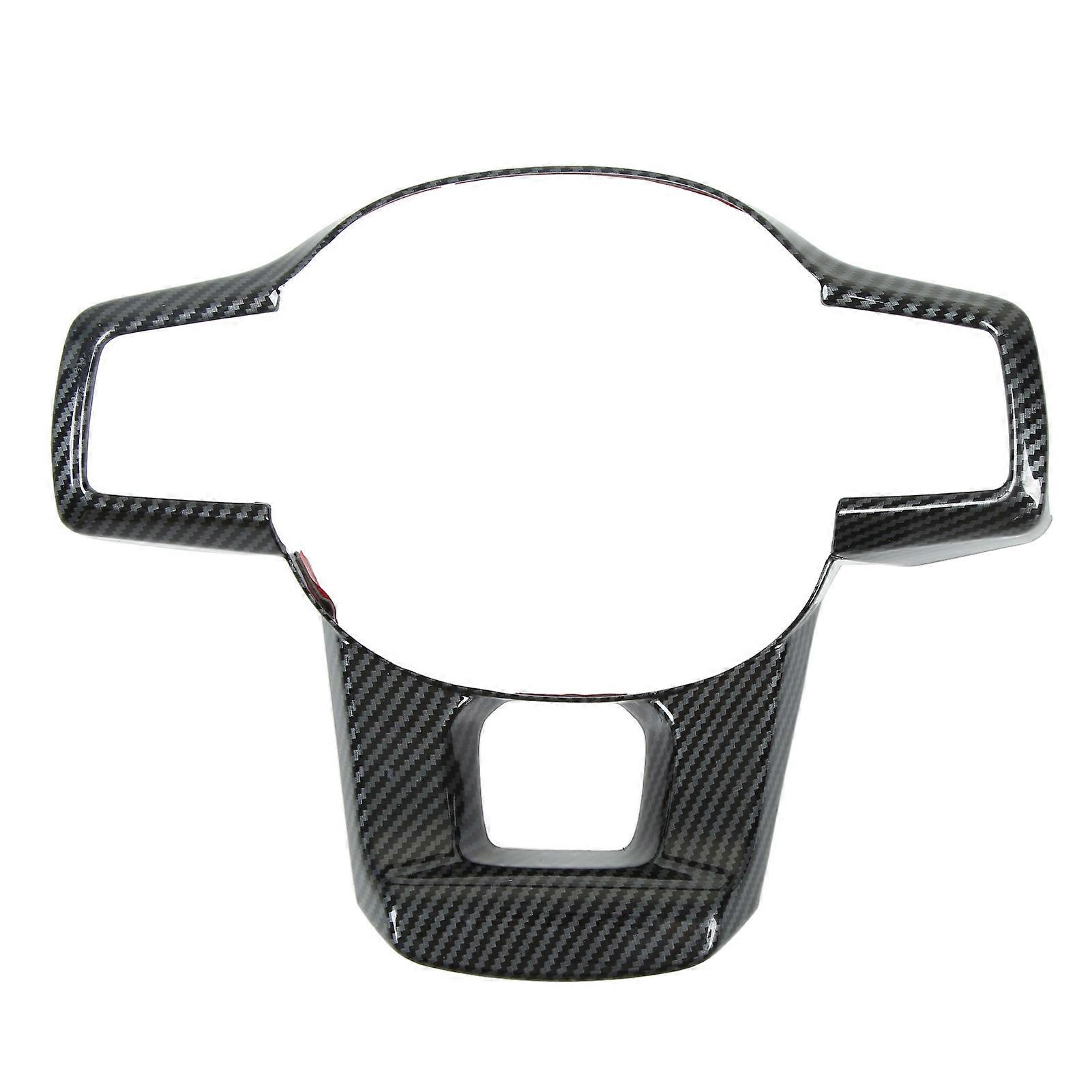 Steering Wheel Trim Carbon Fiber Pattern Smooth Surface Rust Proof Replacement For Kia Carnival KA4 2021+