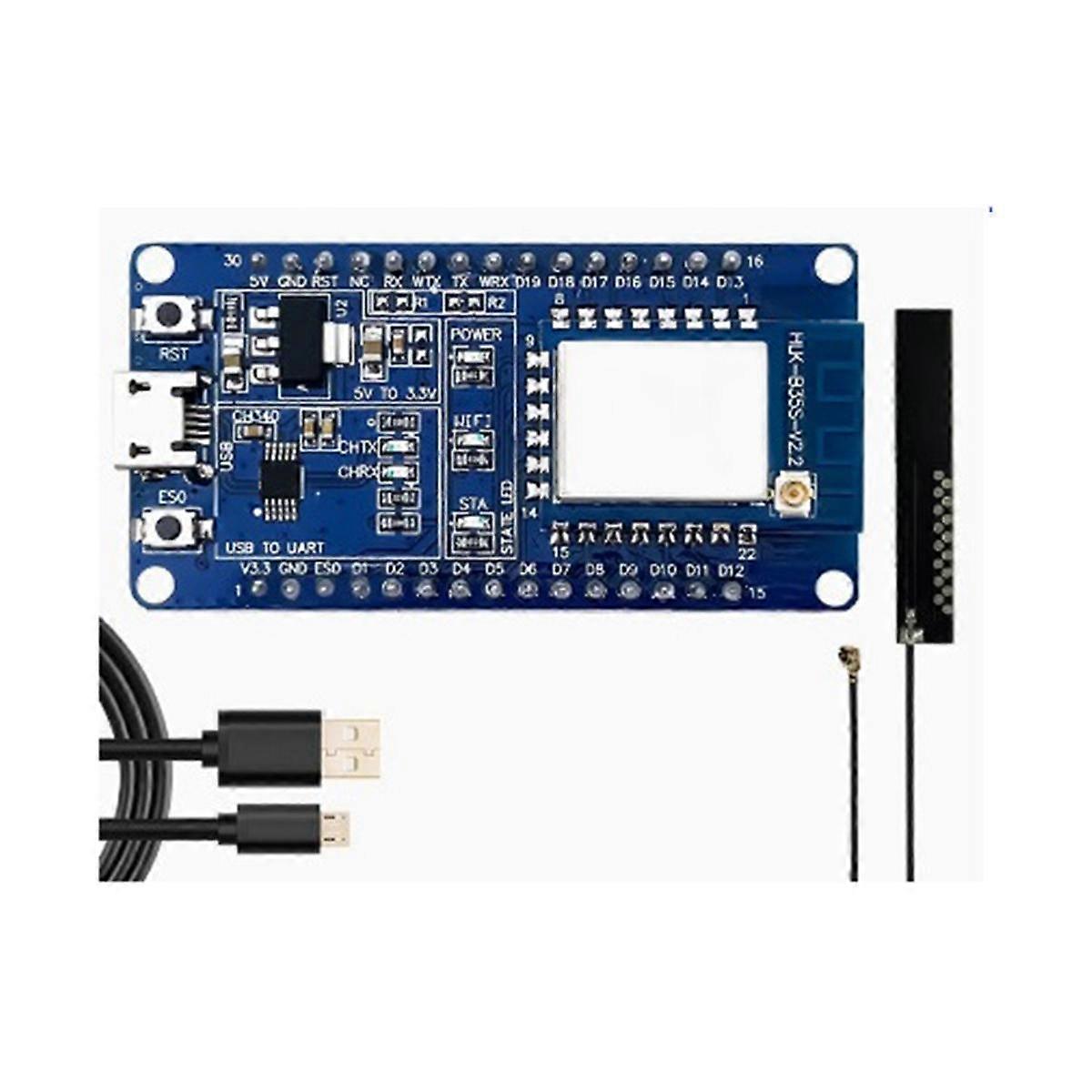 Module Test Kit Serial to WiFi+BLE5.2 Bluetooth Module B35S Dual Mode Wireless Transmission Low Power Module Test Kit