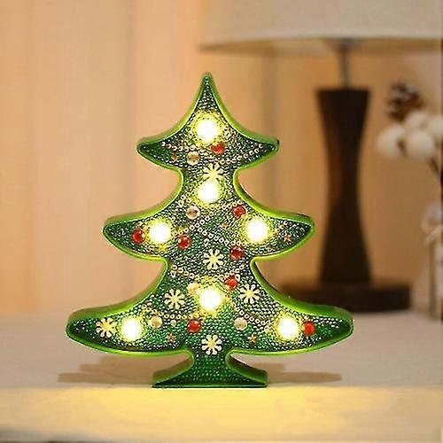 Diy Diamond Painting Led Night Light Sticking Diamond Christmas Decoration Table Lamp