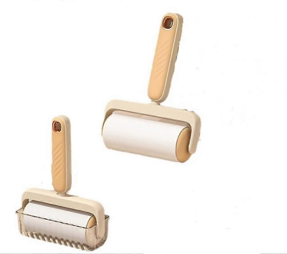 Lint Remover Rollers for Clothes Couch Furniture, Reusable Sticky Rollers for Pet Hair, Easy to Use Lint Roller 2 Portable Handle with 720 Sheets, Ye