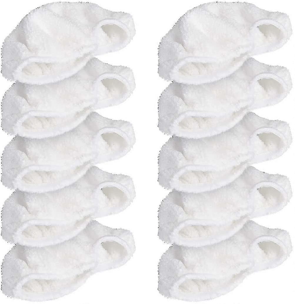 Ensemble de chiffons de remplacement en microfibre de nettoyeur vapeur - 10 chiffons de remplacement pour nettoyeurs à vapeur portatifs - Convient aux machines à laver - Steam Clean