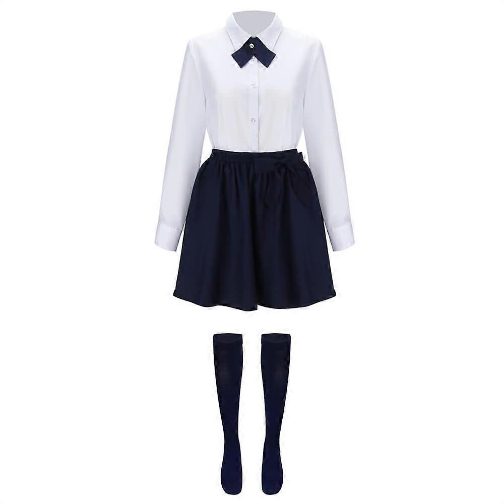 Fsw القيل والقال بلير والدورف فتاة تأثيري زي المرأة الزي المدرسي قميص تنورة أغطية الرأس التعادل جوارب موضوع حزب الزي Takerlama