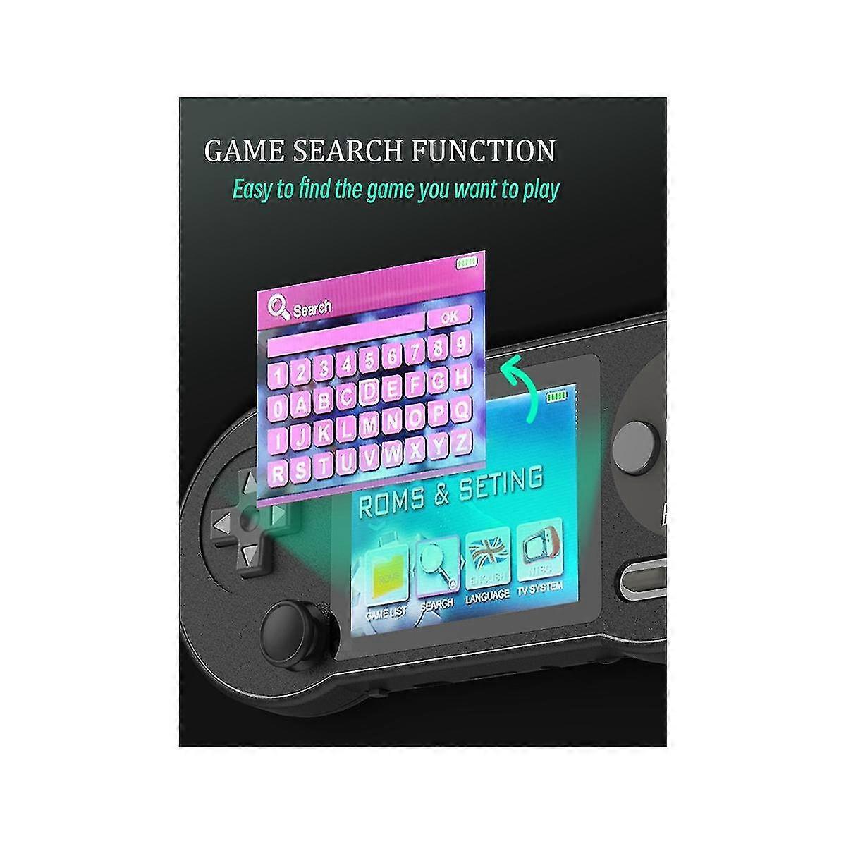 Sf2000 Handheld Mini 3 Inch Game Console Built-in 6000 Games Classic Video Game Consoles Support Av