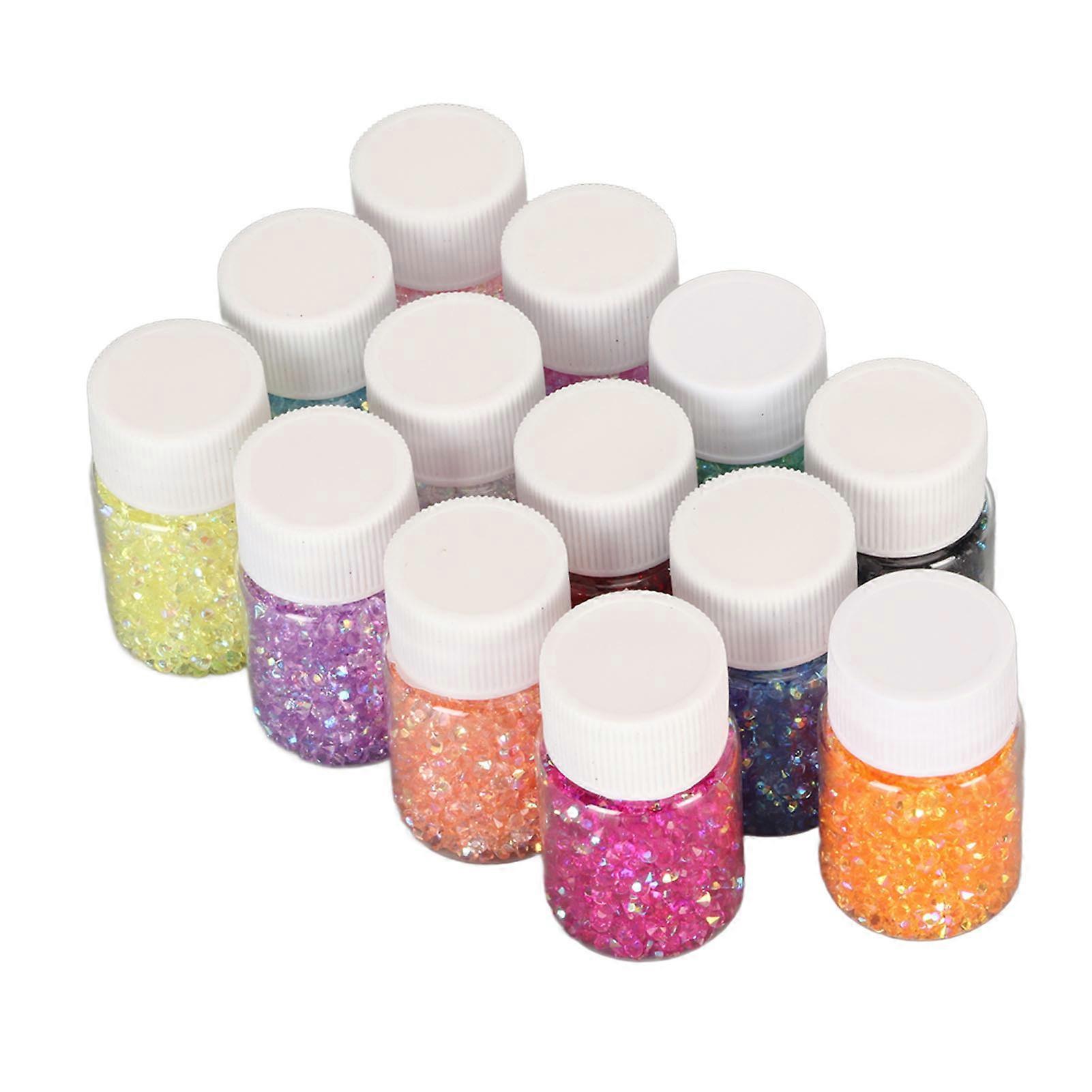 13 Colors Nail Rhinestone DIY Color Plating Process Colorfast Pointed Back Tiny Rhinestones for Wedding Tables Banquet Tables