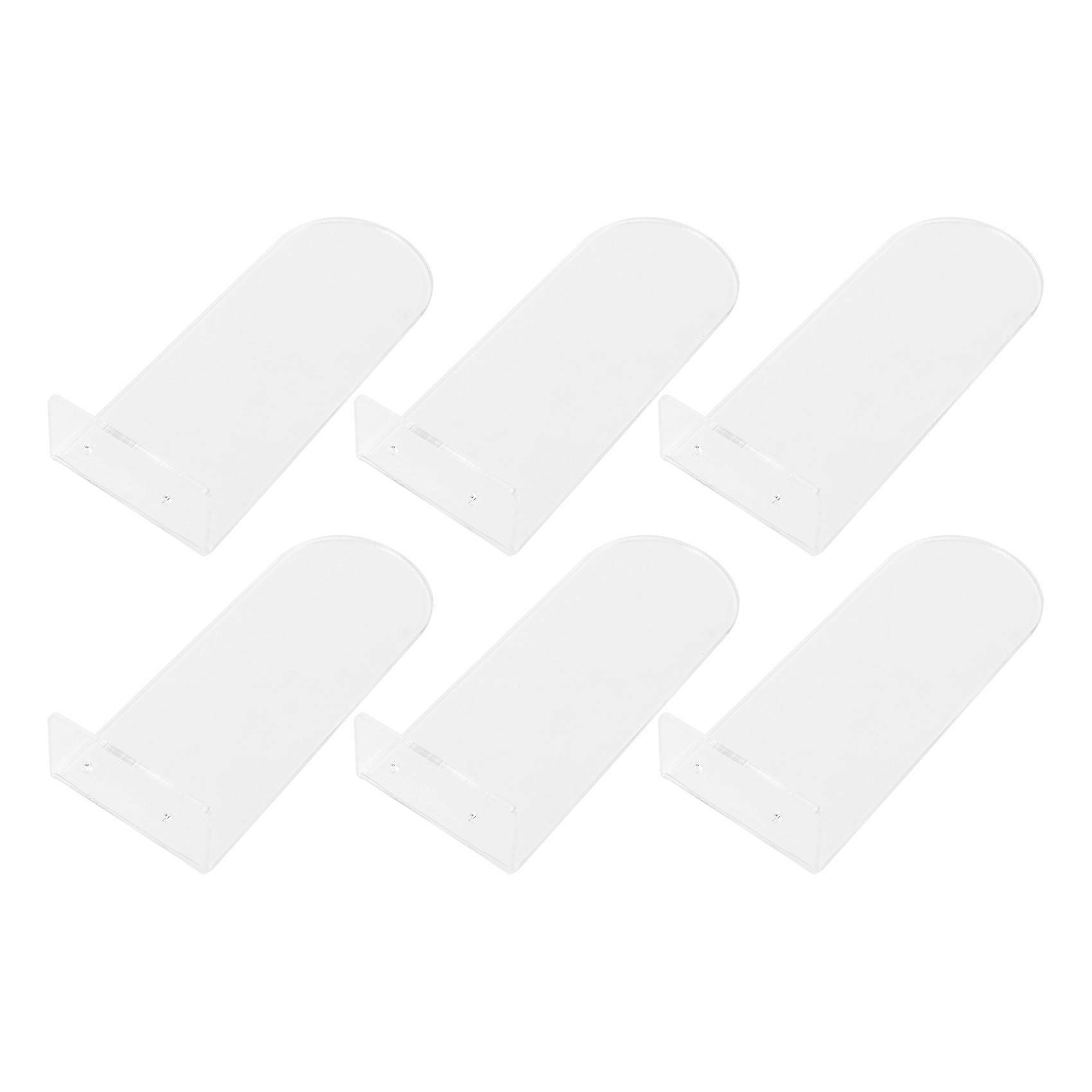 6 Pack Floating Shoe Shelves,Transparent Acrylic Wall Mounted Shoe Display Shelves,for Display Coll