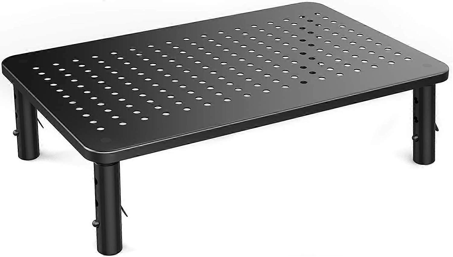 Huanuo Monitor Stand - 3 Height Adjustable Ergonomic Laptop Stand With Mesh Platform For Laptop, Computer, Imac, Pc, Printer Up To 20 Kg