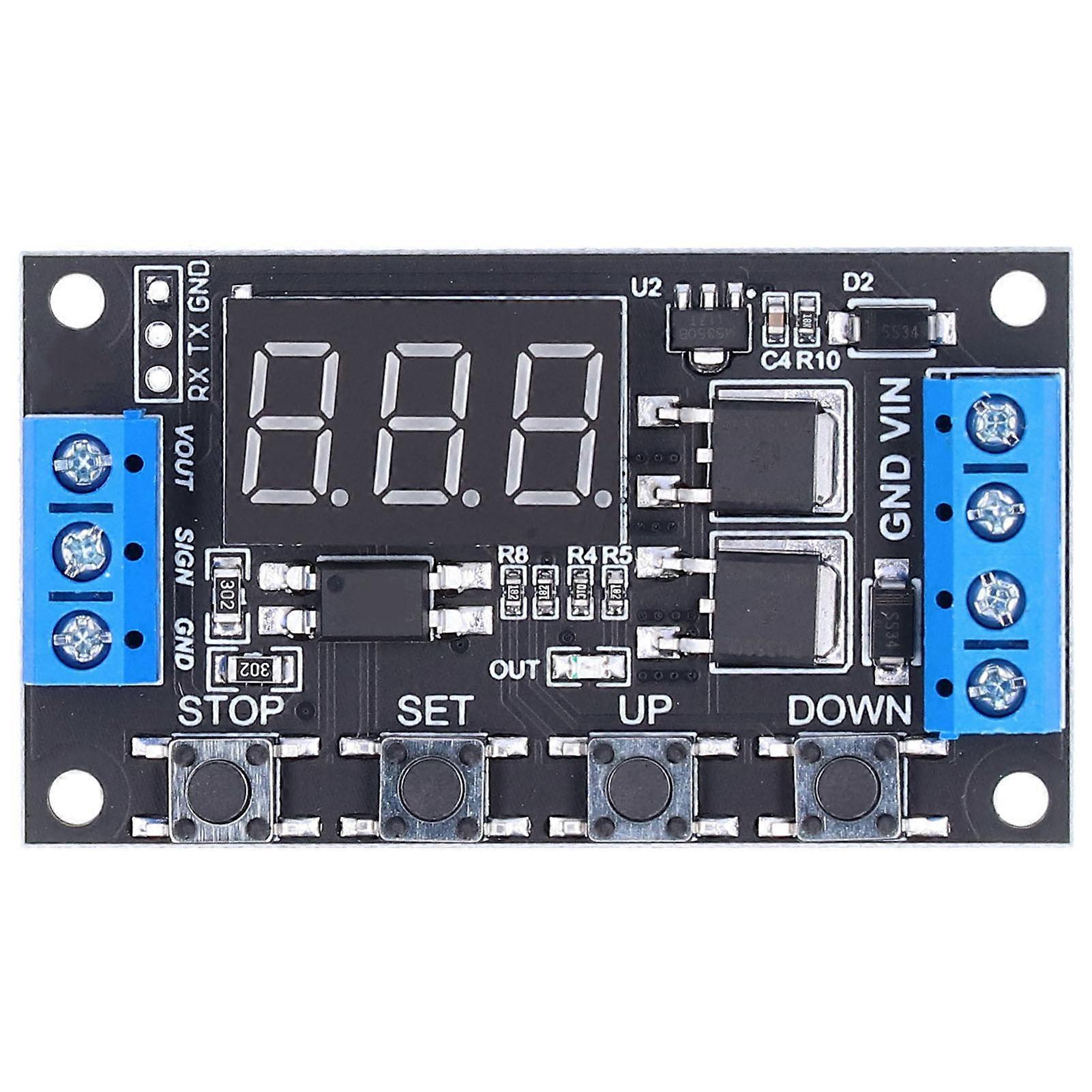 Delay Module Digital Trigger Cycle Timing Delay Module LED Relay Board for Industrial Control Electronic Equipment YEMAA