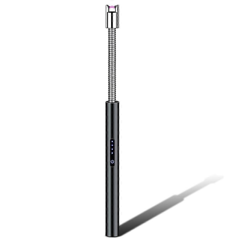 Cross-Border Multi-Function Charging Single Arc Burning Torch Usb Pulse Hose Lighter 360-Degree Rotating Igniter