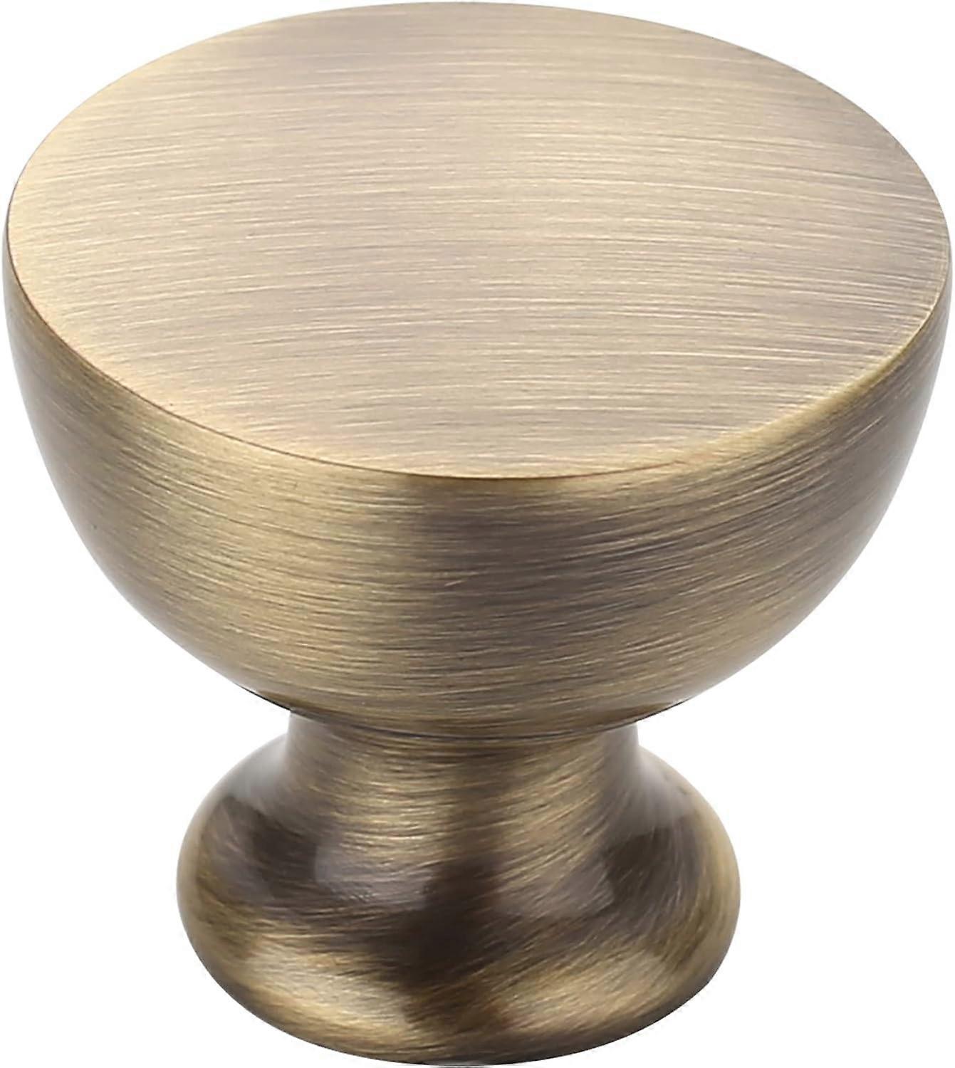 1-1/4 Inch(31.5mm) Diameter Cabinet Hardware Round Flat Knobs for Cupboard and Drawer 10 Pack