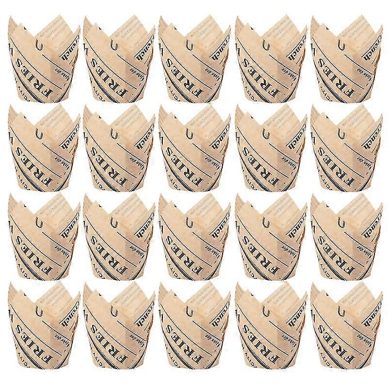 100 pcs paper baking cups tulip design cupcake wrappers liners muffin cases cake cup party favors (golden)
