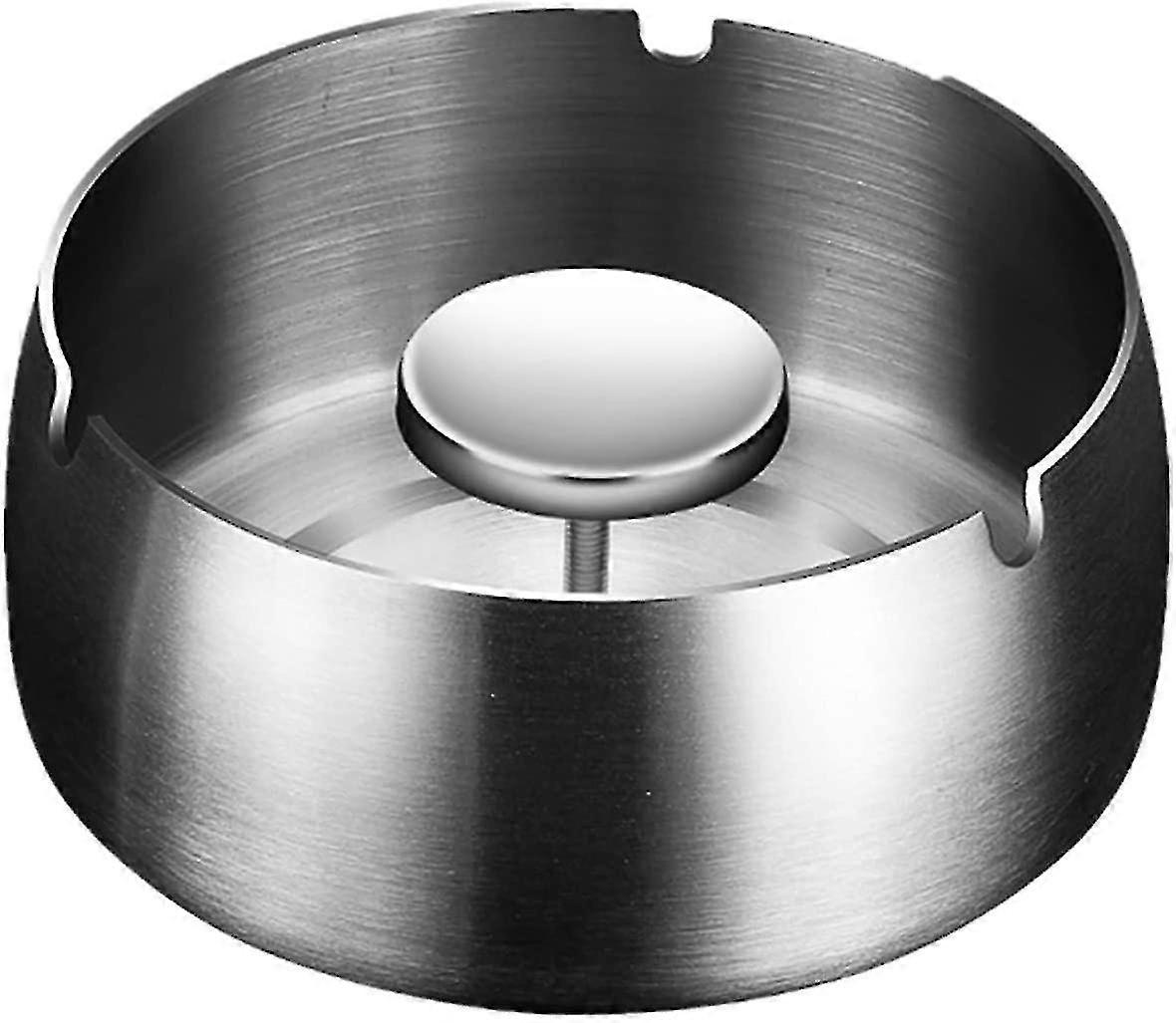 Stainless Steel Ashtray Built-in Cigarette Stand