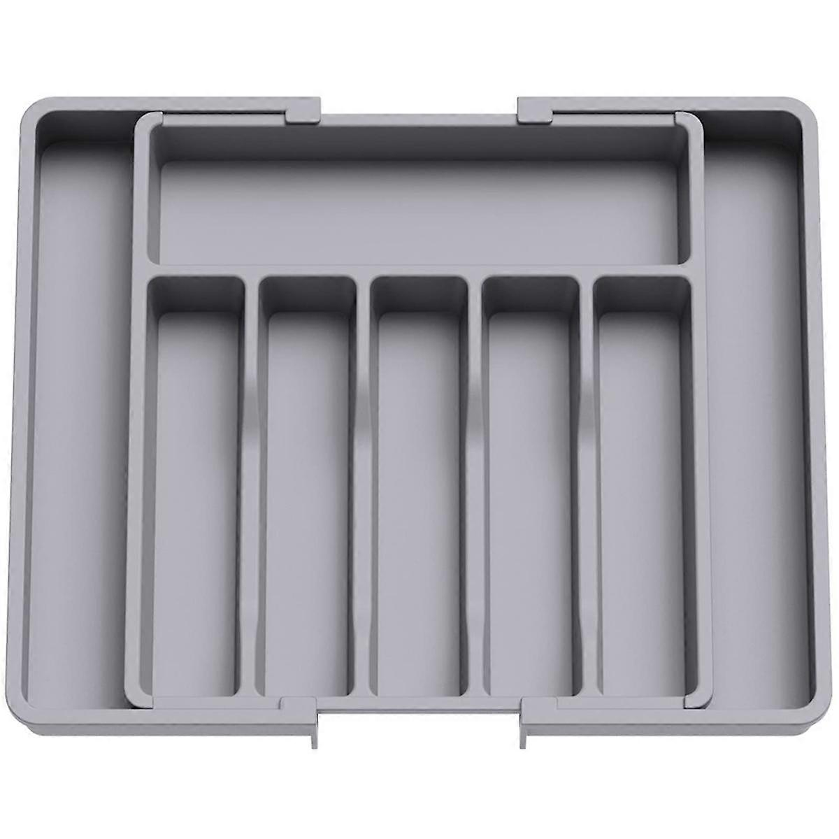Cutlery Drawer Organiser Expandable Utensil Tray for Kitchen, Adjustable Silverware and Flatware Ho