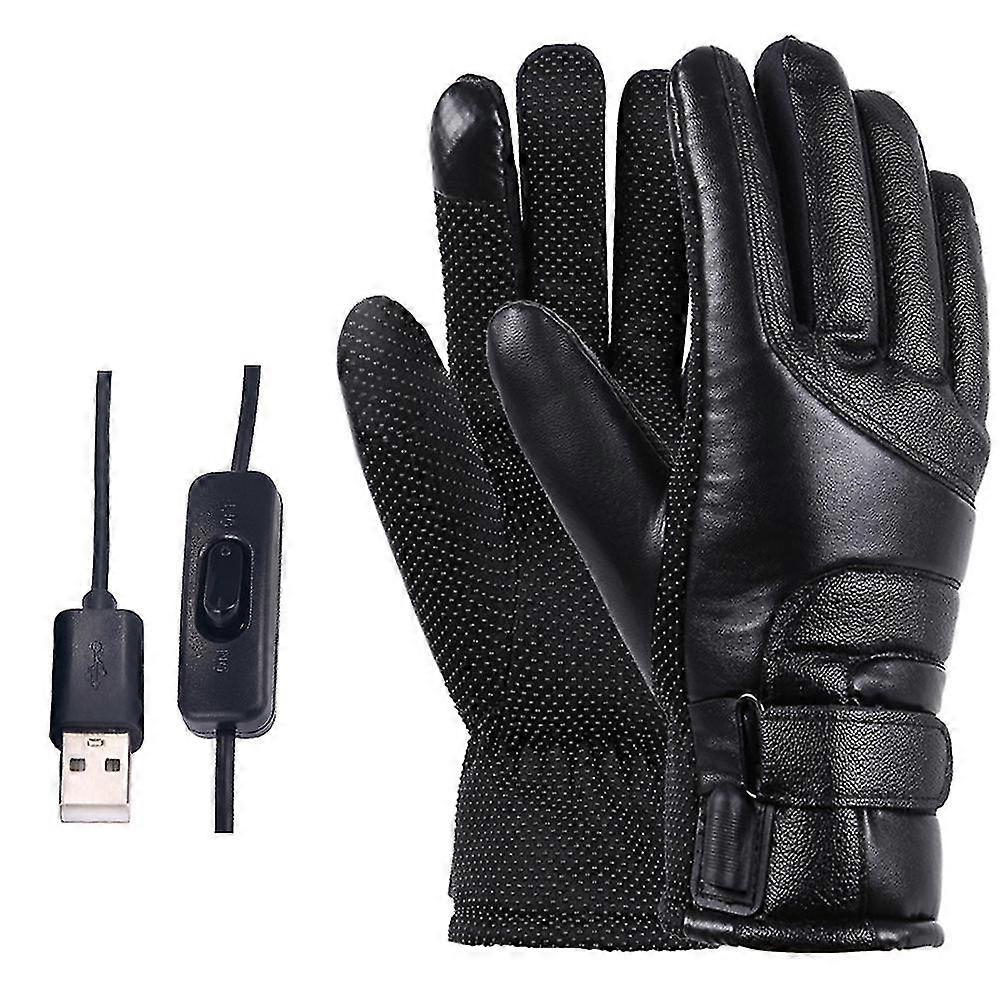 1pair Usb Powered Universal Motorcycle Heating Gloves With Usb Switch Button