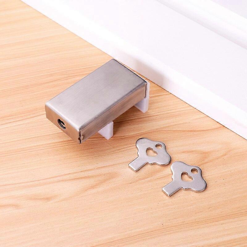 1Set Stainless Steel Door Security Lock Adjustable Sliding Window Locks Child Falling Window Stopper Anti-Theft Locks Limiter