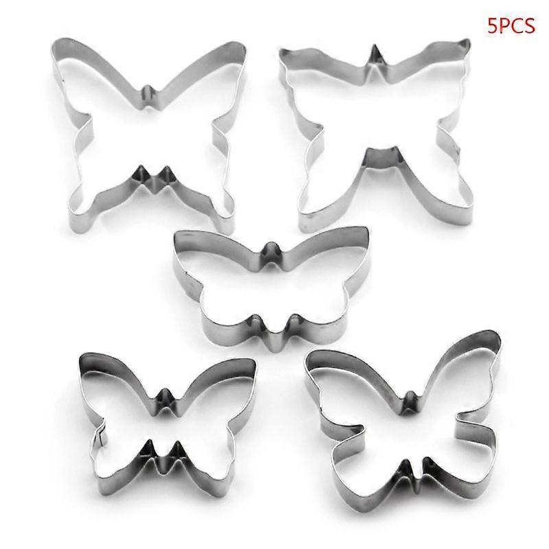 Easter Butterfly Cookie Cutter 5 Different Shape Stainless Steel Biscuit Cutters