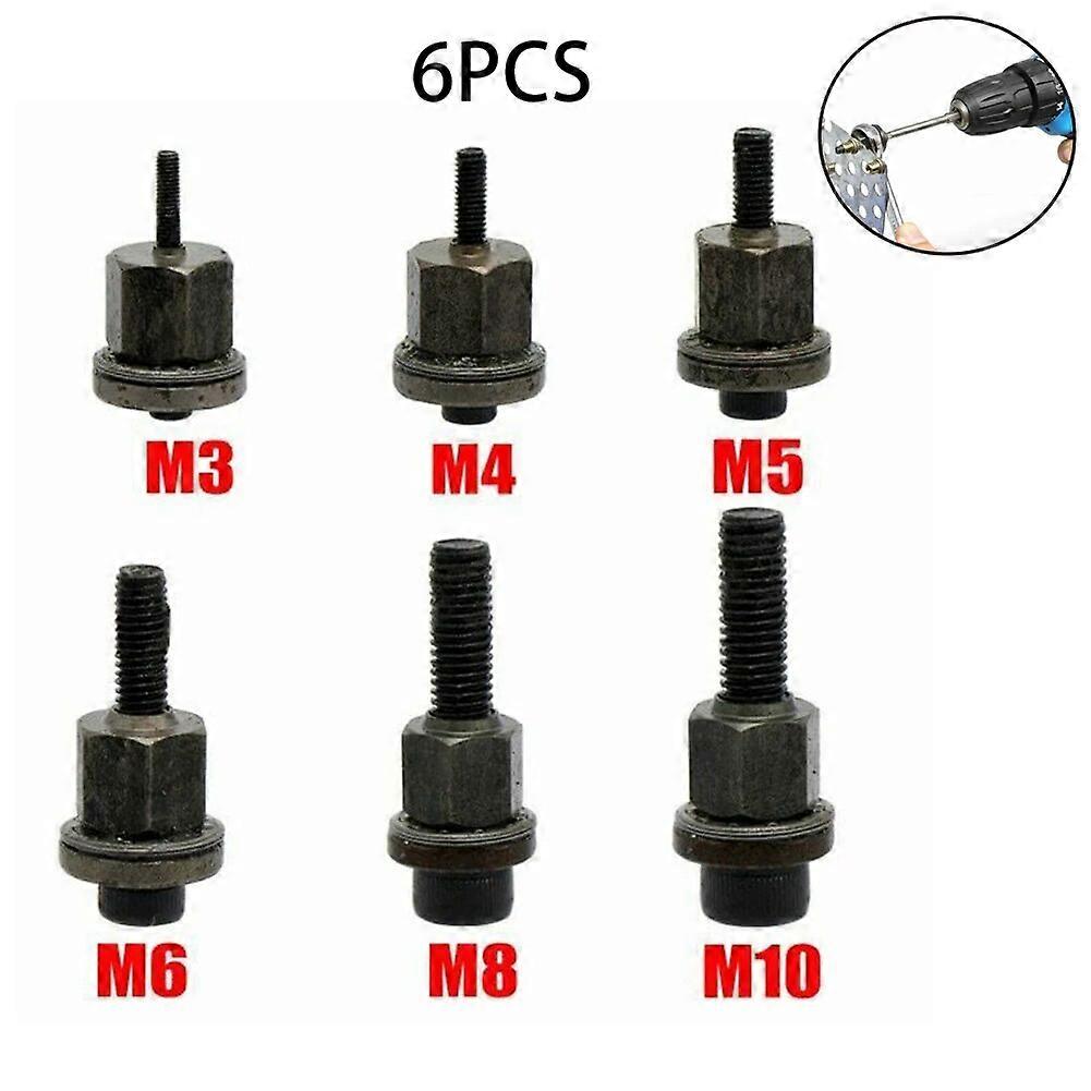 Hand Rivet Nut Head Nuts M3 M4 M5 M6 M8 M10 Hand Rivet Nut Head Nuts Mandrel Head Replacement Riveter Nut Riveter Hand Tool