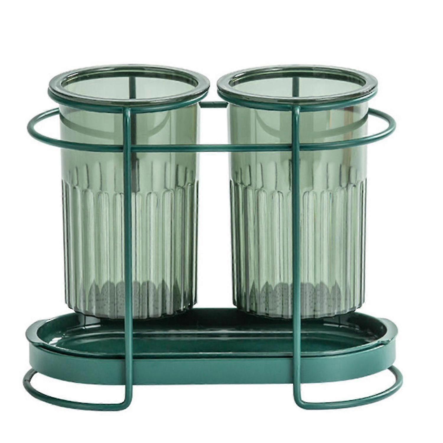 Kitchenware Organizer Spoon Chopsticks Knives Storage Bracket Double Barrels