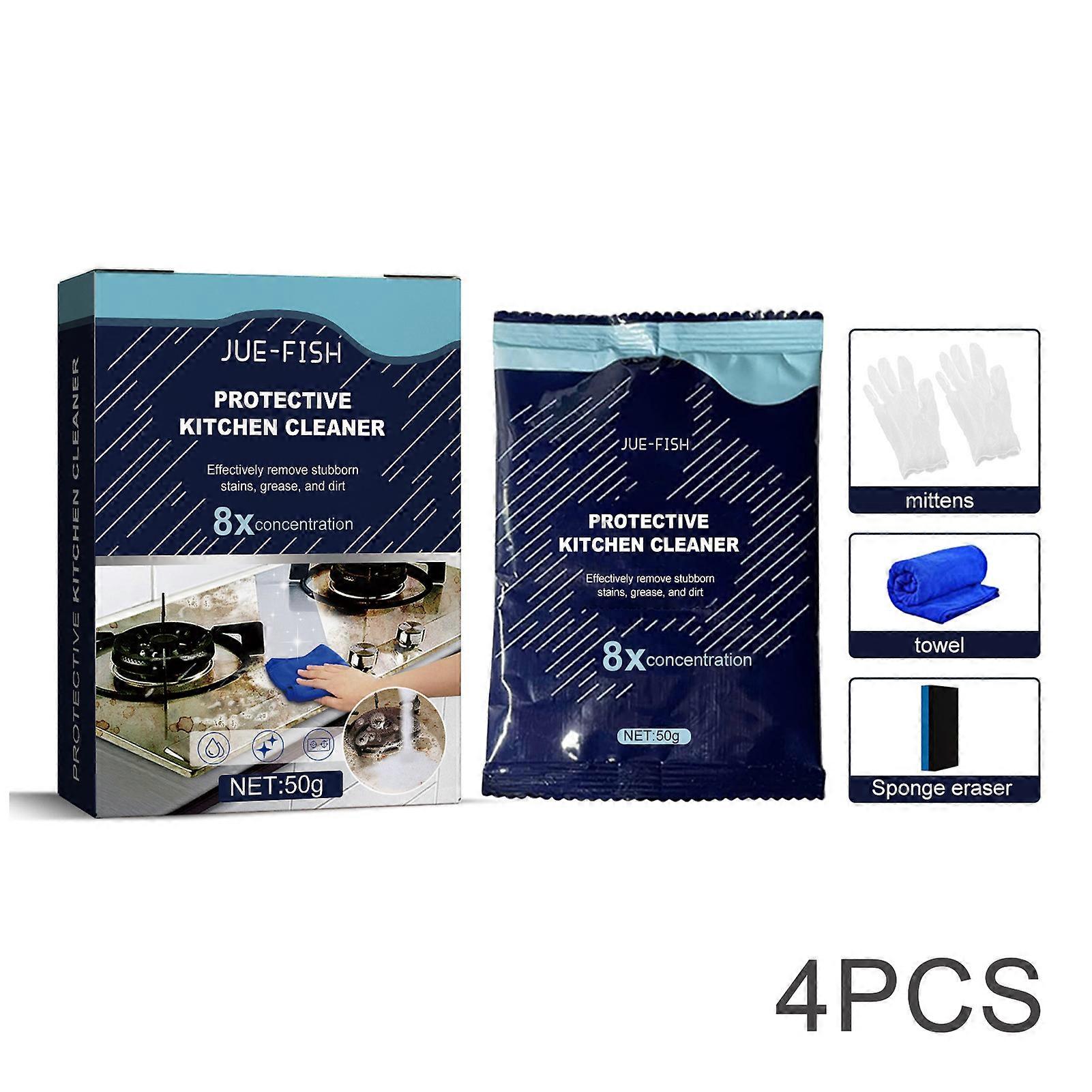 Nettoyage de protection de cuisine Poudre Dégraissant à usage intensif Nettoyant multi-usage pour taches d’huile de cuisine