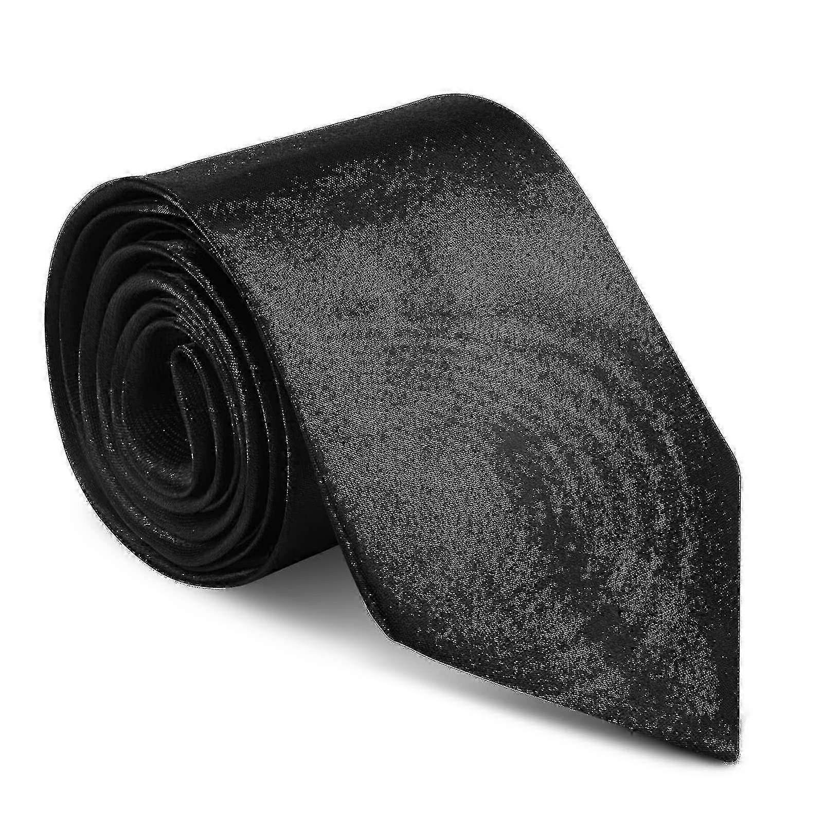 Herrslipsar, elegant satinslips 8 cm för män