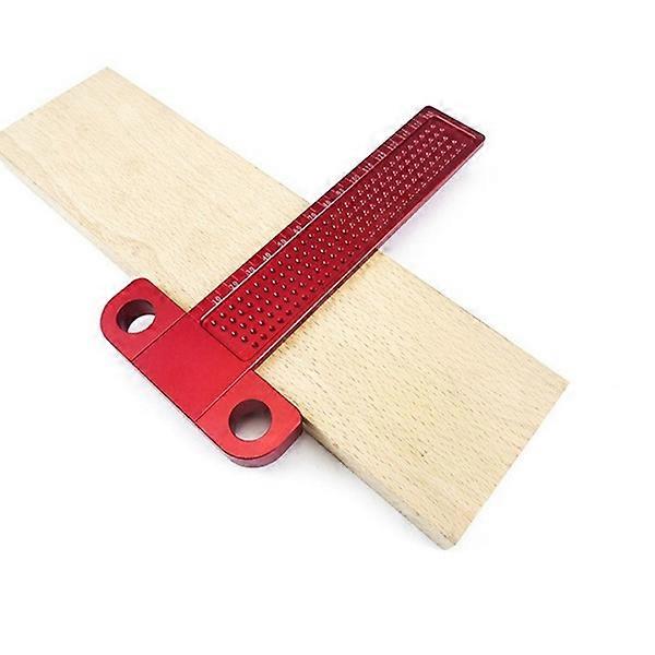 ZK-Woodworking scriber marcatura di precisione righello a forma di T strumento di misurazione del calibro della scala di posizionamento del foro