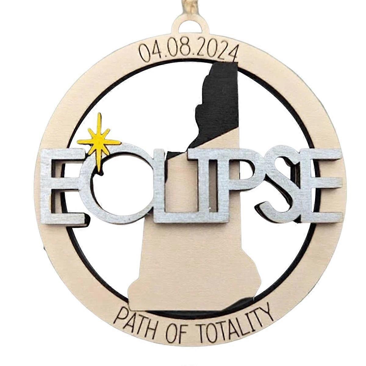 Wooden 2024 Solar Eclipse Souvenirs, 2024 Solar Eclipse Party Decorations Supplies, Solar Eclipse K