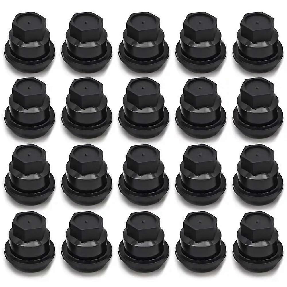 20Pcs Black Lug Nut Covers Cap for S10 & for 15661036