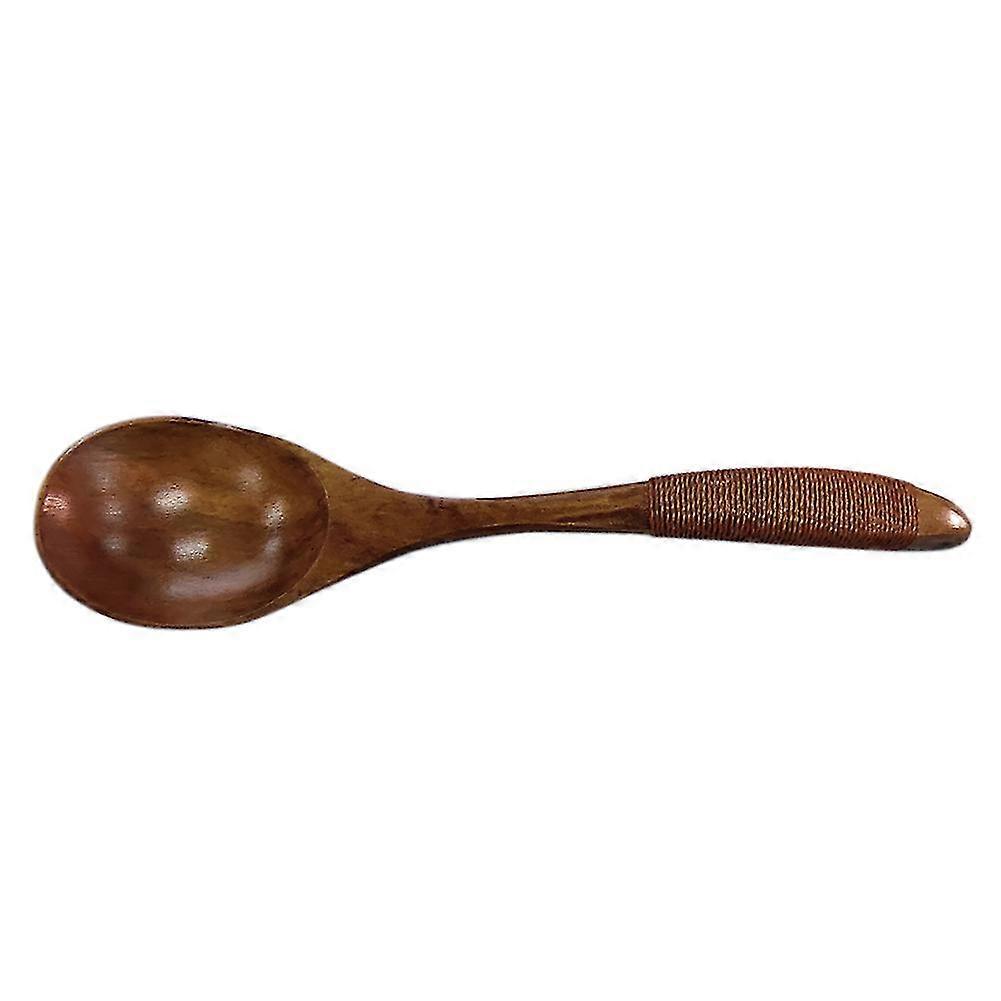 Chinese lacquer tableware wooden spoon handle kinking