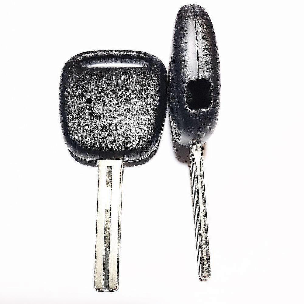 1 Side Button Hole On Housing Cover Remote Case Fob Car Blank Key Toy48 Short Blade For Toyota Replacement One Hole Key Shell