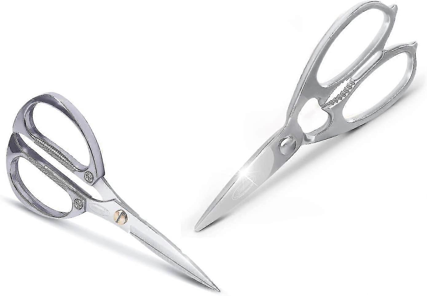 Multi-purpose Kitchen Scissors, Premium Stainless Steel Solid Kitchen Shears For Can Opener, Walnut Cracker, Heavy Duty Poultry Scissors With Sharp Bl