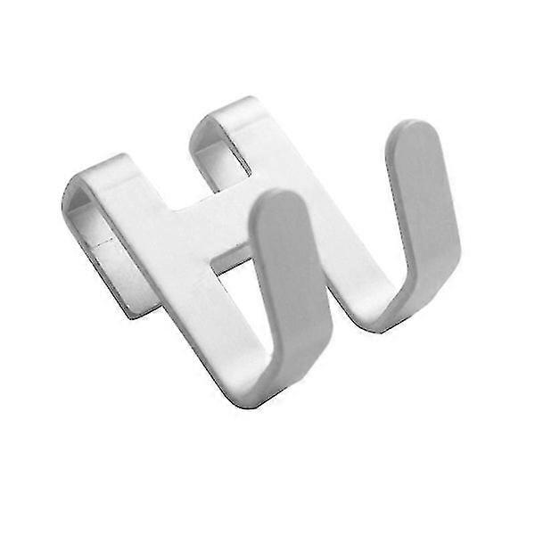 וו דלת בצורת H ללא אגרוף מנירוסטה לחדר אמבטיה ומטבח - התקנה קלה, עמידה, רב תכליתית, 4 חלקים