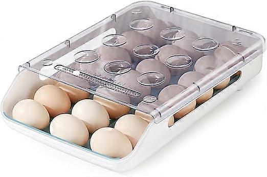 Stackable Egg Storage Box Plastic Egg Container Fridge Egg Storage with Lid