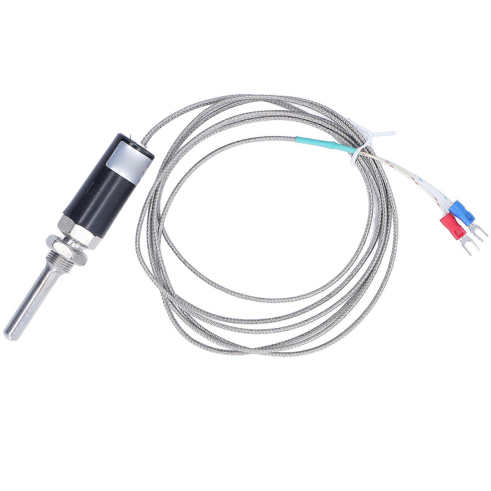 K Type Thermocouple Ground Shielded Wire Temperature Sensor Probe 0-800 50mm WRNT-01