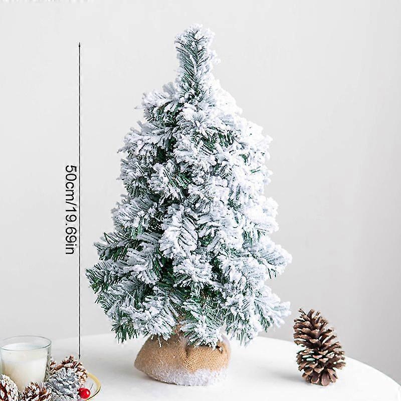 1PC Lifelike Creative Long-lasting Decorative Christmas Tree Flocking Falling Snow Cedar