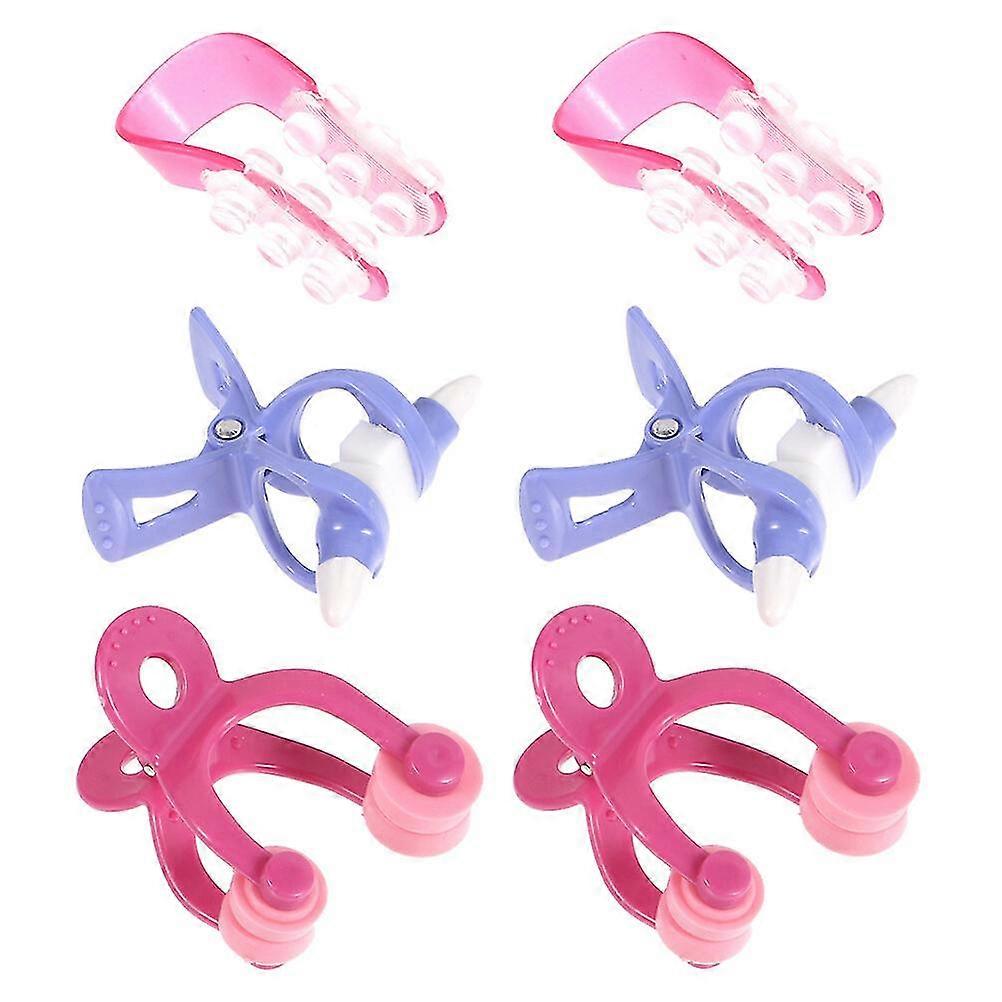 6 Pcs Nose Shaper Nose Bridge Straightener Corrector Nose Slimming Device