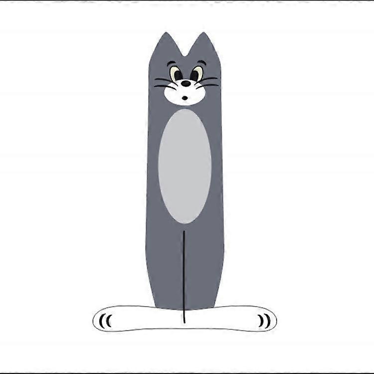 60*90cm Cartoon Carpet Unique Cat Shape Flat Carpet