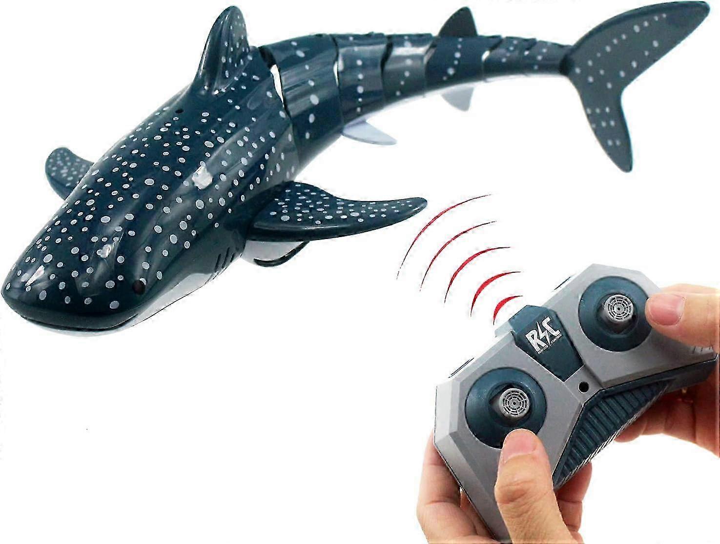 2024 جديد RC القرش لعبة التحكم عن بعد قارب الأسماك الكهربائية المياه لحمام السباحة بحيرة الاطفال عيد ميلاد GIF