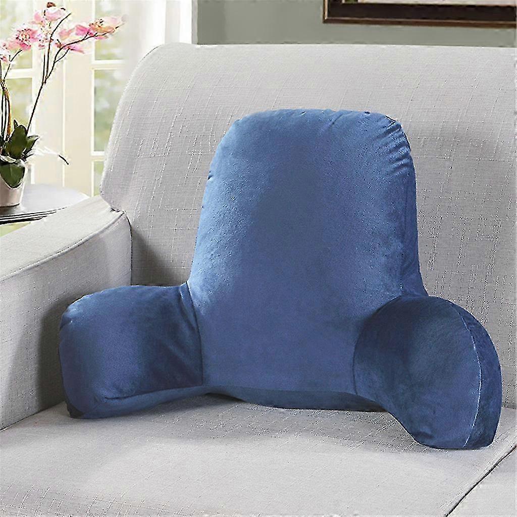 Plush Big Backrest Reading Lumbar Support Chair Cushion with Arms