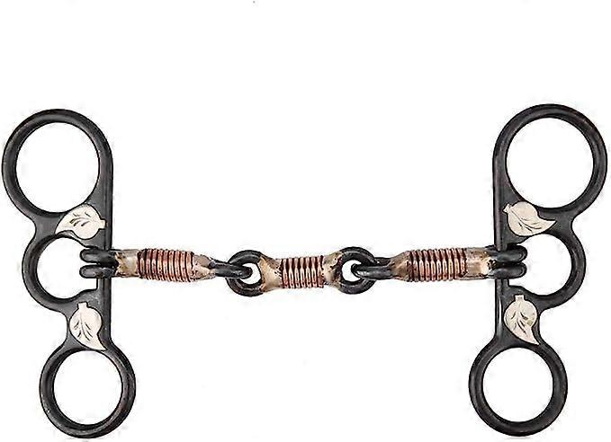 Batı Çok Amaçlı Halka At Snaffle Paslanmaz Çelik Bakır Rulo Eklemli Ağız Snaffle Bit Tel Sarılı Ağız