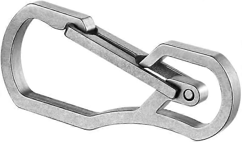 טבעת D מפלדת אל-חלד קליפ קרבינר רב תכליתי טבעת מפתח קרבינר חיצונית