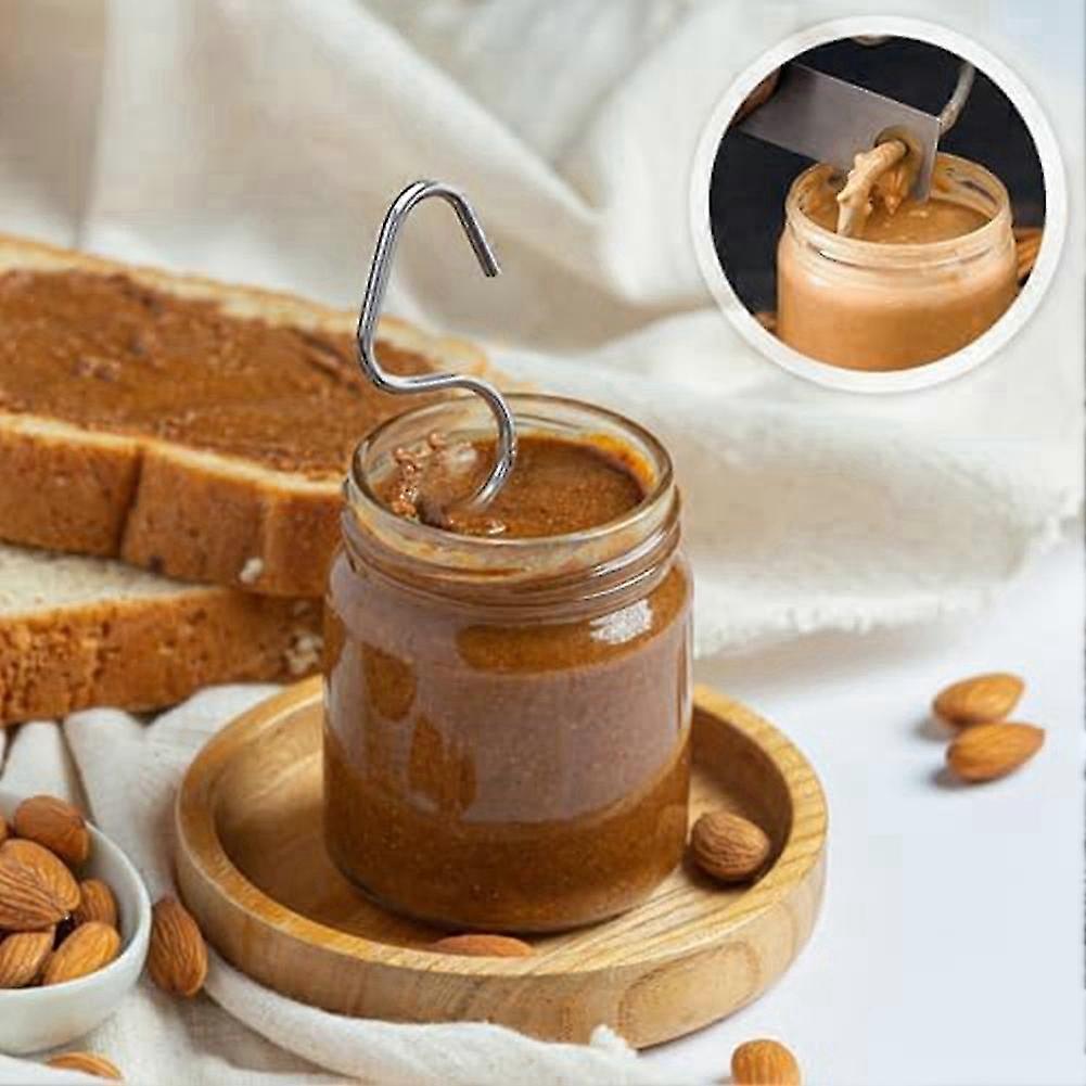 2 stk peanøttsmørrører, rustfritt stål peanøttnøttsmørblander rørende syltetøyrøring peanøttsmørblander verktøy