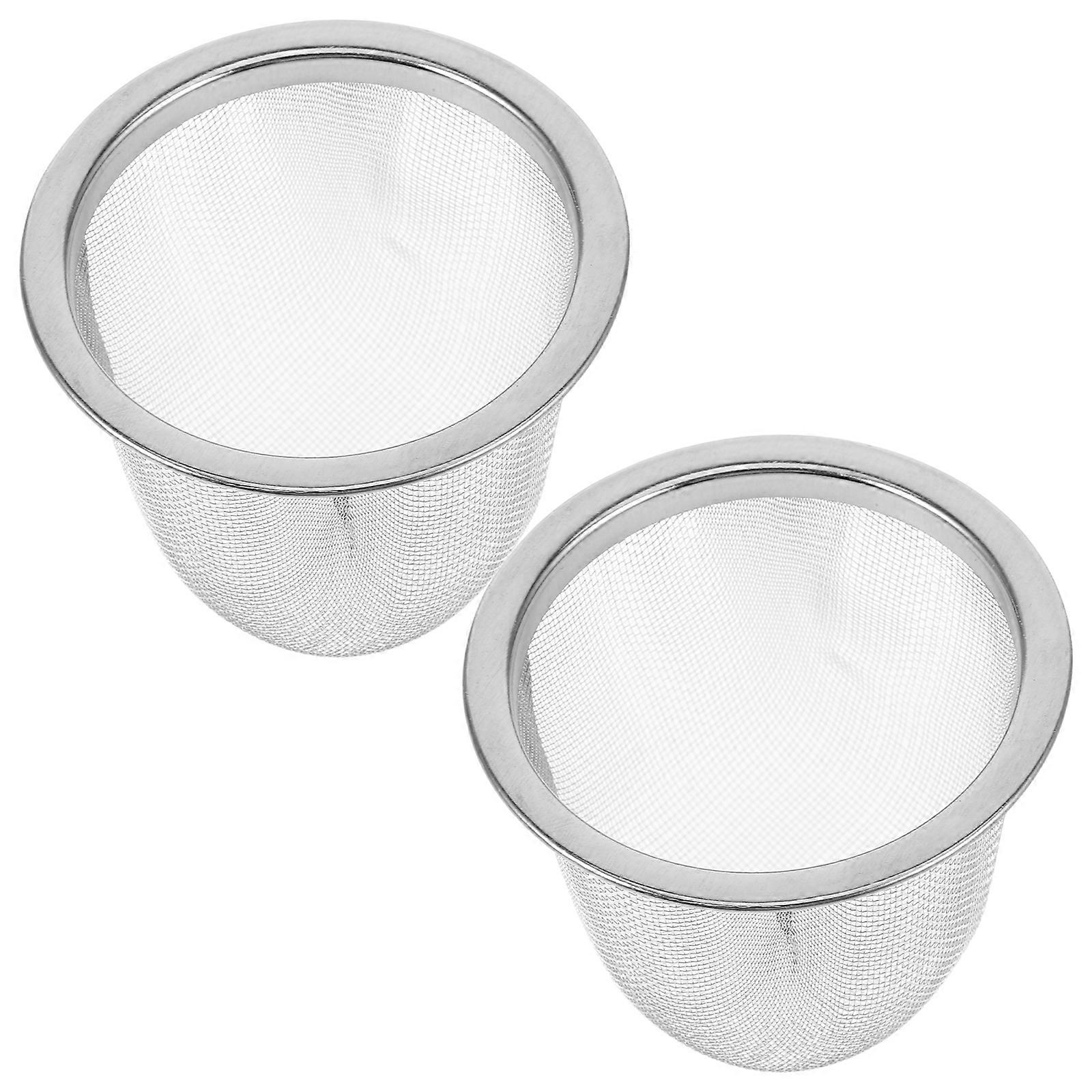 2pcs Tea Strainer Stainless Steel Tea Infuser Tea Leaves Filter Tool Tea Strainer