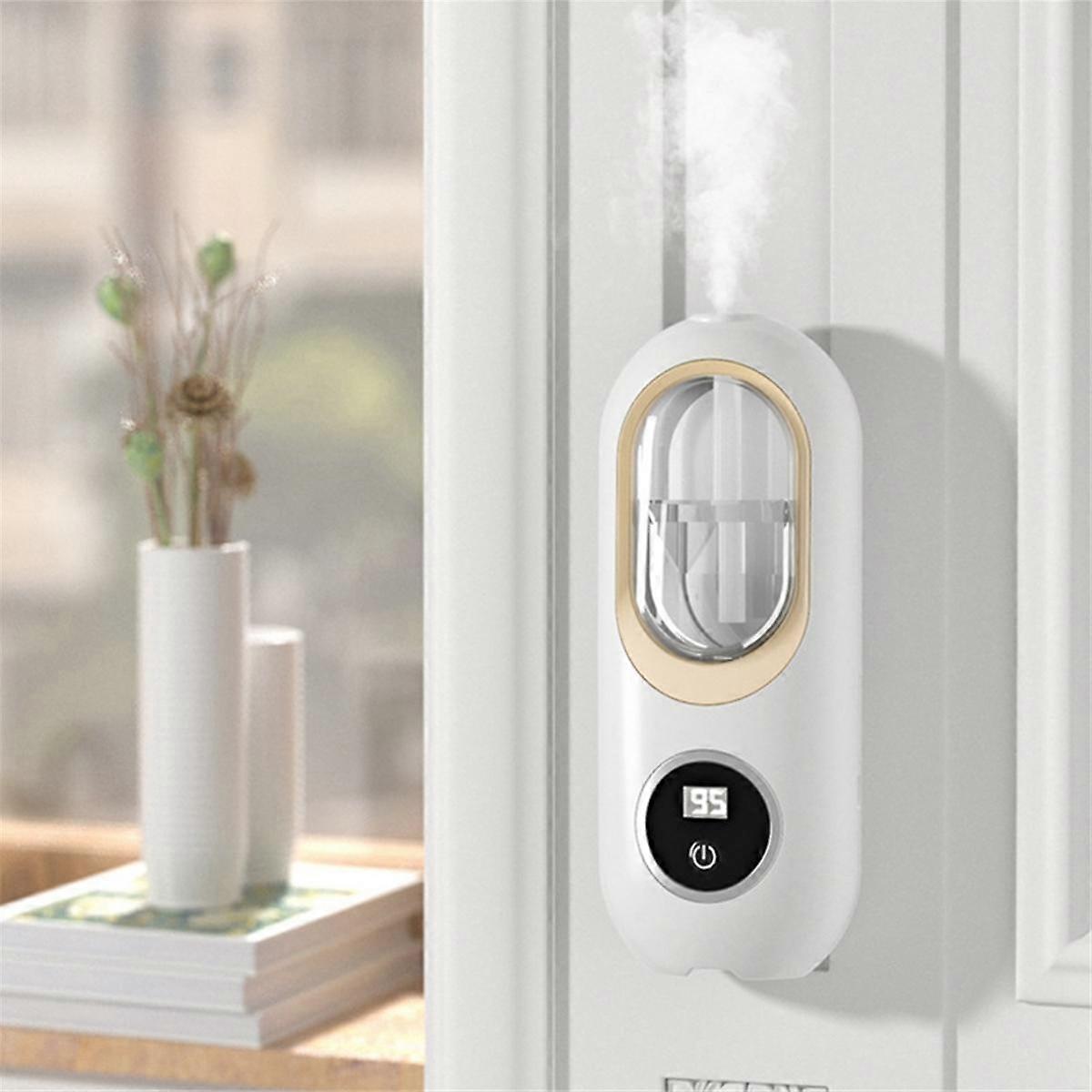 120Ml Essential Oil Diffuser Wall Mounted Aromatherapy Digital Display with Night Light Air Purifie