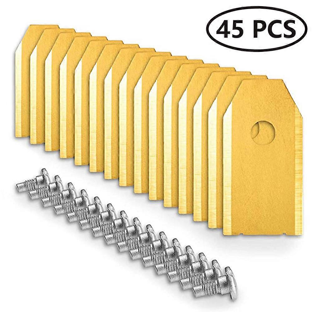 Replacement Robotic Mower Carbonized Steel Blades for Robotic Lawnmowers